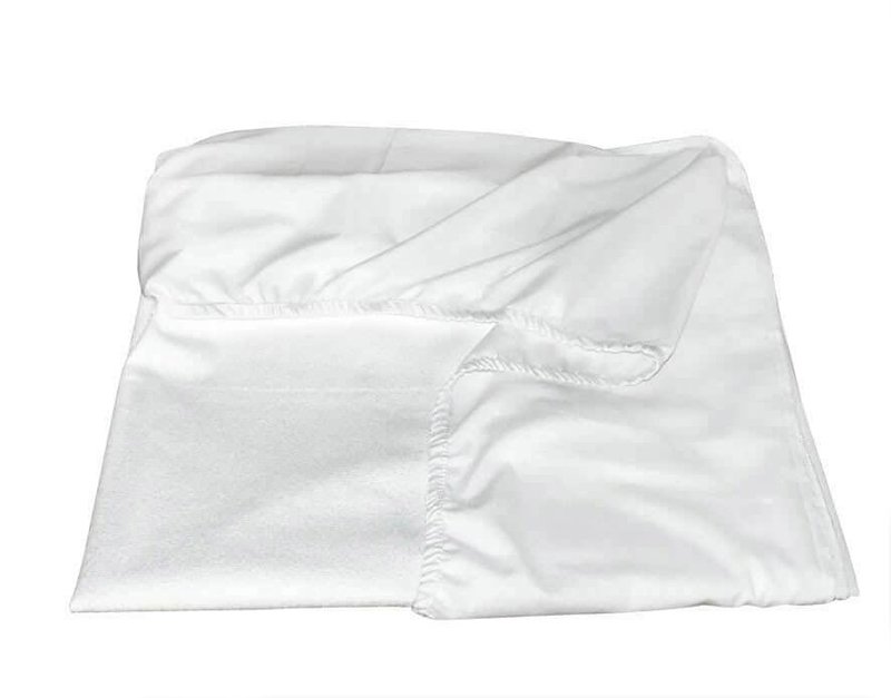 Простыня непромокаемая махровая хб. ткань с полиуретановым покрытие.